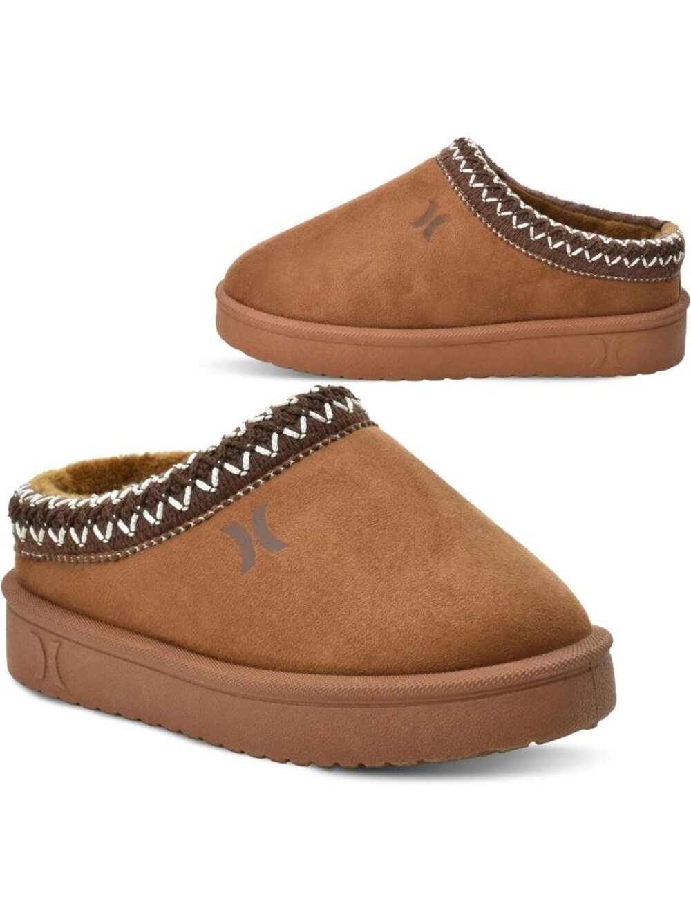 Cozy Kids Slip-On Clogs - Durable Indoor/Outdoor Slippers with Faux Fur Lining